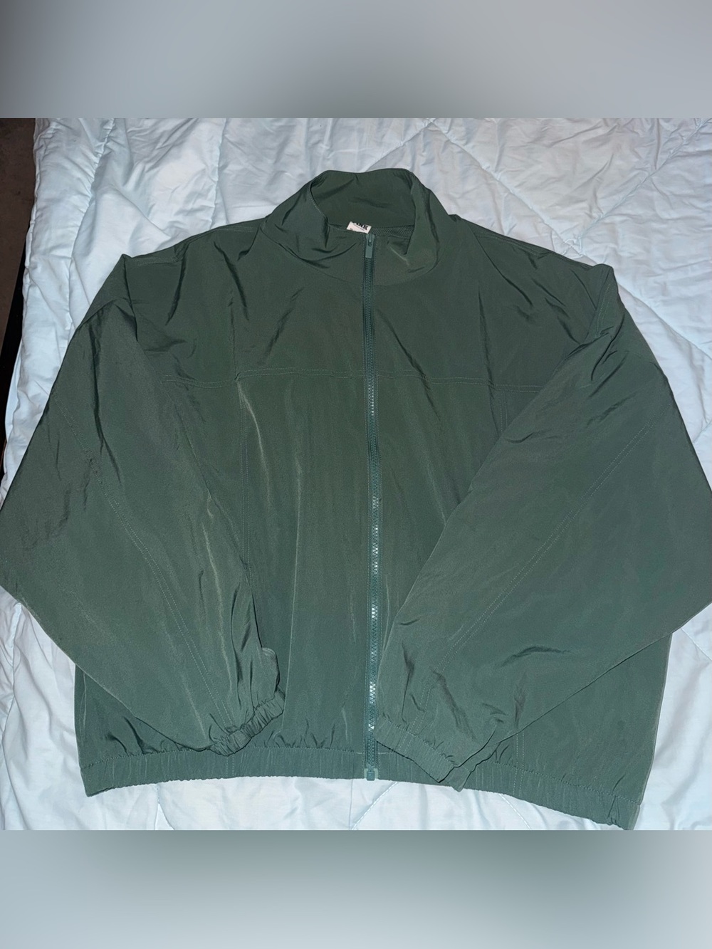 PINK Victoria's Secret women’s Dark Green Zip Windbreaker